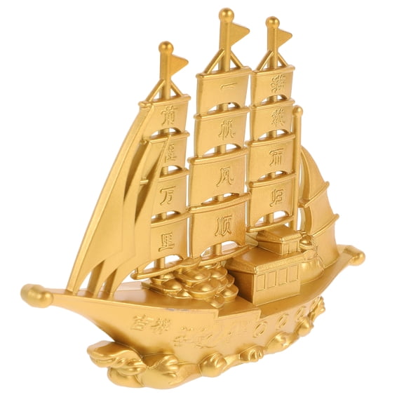 Metal Boat Model Desktop Small Boat Model Simulated Boat Toy Boat Decor Simulation Boat Model Desktop Boat Model Artwork Decoration