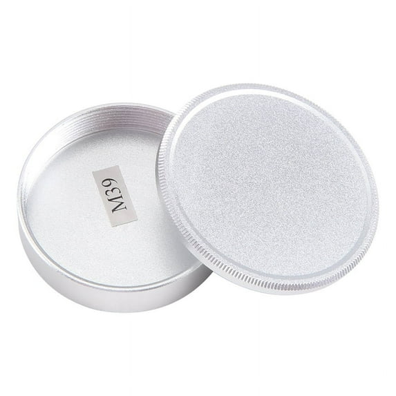 Metal Body Cap And Lens Rear Cap Set For M39 Ltm Screw Mount Mcm39S(Silver),1 x Body Cap 1 x Lens Rear Cap,Silver