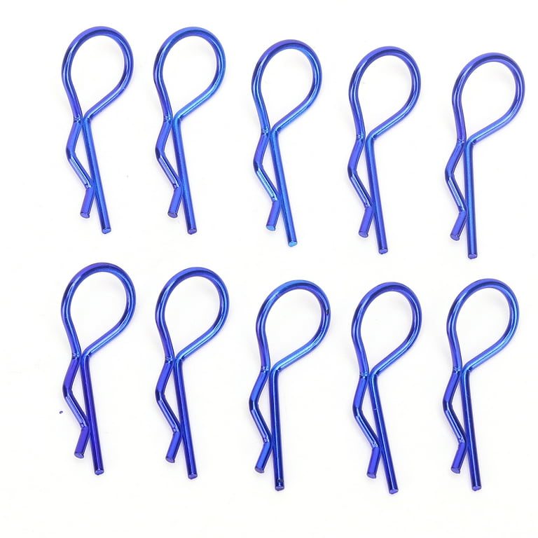 Body clip 1/8 - metallic blue (6) Body clip 1/8 - metallic blue (6)