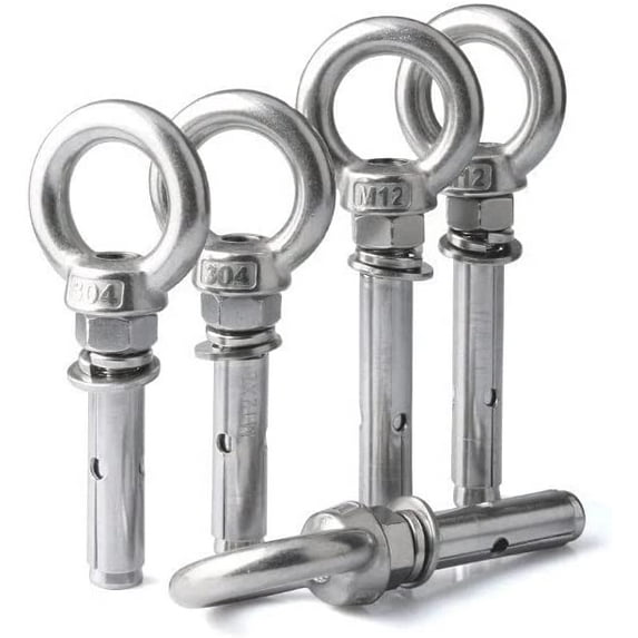 Metal Bolt Sleeve Anchor Concrete Expansion Eye Bolt 304 Stainless Steel Installation Artifact Hook Long Universal Ring Expansion Screws (Dimensions : M10x70mm 2pcs)