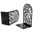 thumbnail image 1 of Metal Book End For Shelves Bird Flower Bookends Heavy Duty Book End Book Stopper Slip Resistant Bookends for Shelves, 1 of 16