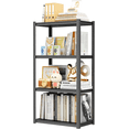 thumbnail image 1 of Metal Book Shelf, 4 Tier Bookshelf, Bedroom Organization and Storage Rack, Adjustable Storage Shelves Industrial Tall Bookcase Display Shelves for Living Room Home Office, Black 32"W*16"D*54"H, 1 of 9