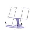 thumbnail image 1 of Metal Book Stand for Desk, Adjustable Reading Rest Book Holder, Portable Cookbook Documents Holder, Sturdy Typing Stand for Recipes Textbooks Tablet Music Books, Desktop Stationery Gifts, 1 of 7