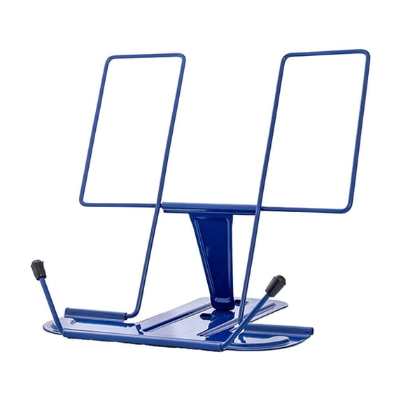 Metal Book Stand for Desk, Adjustable Reading Rest Book Holder, Portable Cookbook Documents Holder, Sturdy Typing Stand for Recipes Textbooks Tablet Music Books, Desktop Stationery Gifts