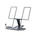 thumbnail image 1 of Metal Book Stand for Desk, Adjustable Reading Rest Book Holder, Portable Cookbook Documents Holder, Sturdy Typing Stand for Recipes Textbooks Tablet Music Books, Desktop Stationery Gifts, 1 of 7