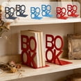 thumbnail image 1 of Metal Bookends Heavy Duty for Shelves and Desk – Non-Slip Non-Scratch L-Shaped Book Ends for Large Books, DVDs, Magazines – Set of 2, 1 of 6