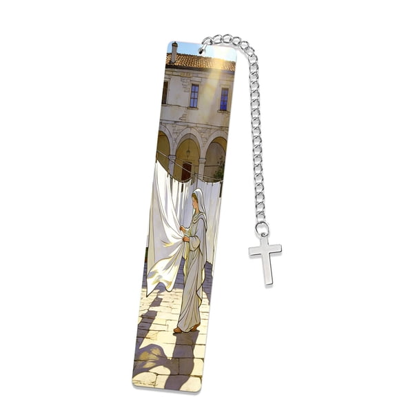 Metal Bookmark,1 Pack Madonna in Vibrant Scenes Art Reading Accessory, Cute Page Marker, Ideal Gift for Book Lover, Readers, Students, Teachers & Devoted Hearts