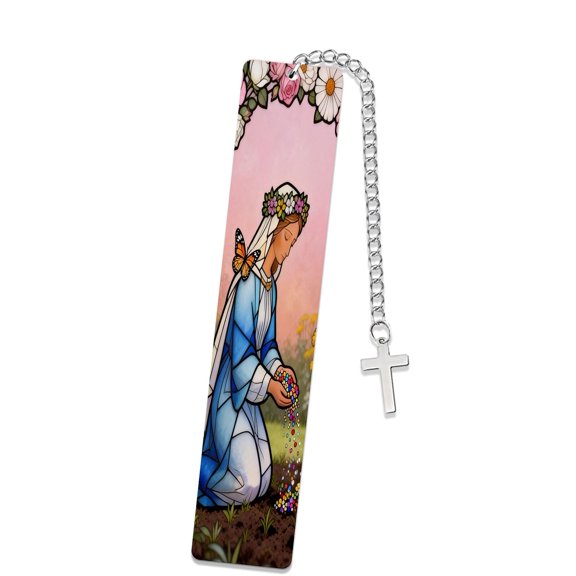 Metal Bookmark,1 Pack Madonna in Vibrant Scenes Art Reading Accessory, Cute Page Marker, Ideal Gift for Book Lover, Readers, Students, Teachers & Devoted Hearts