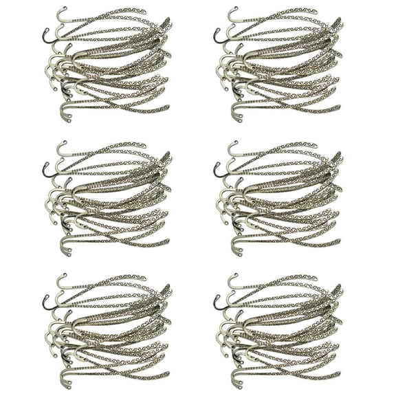 Metal Bookmark Hairpin Stripe Hook Carved Vintage Jewelry Making Charms Findings Accessories for Crafting 120-Packs