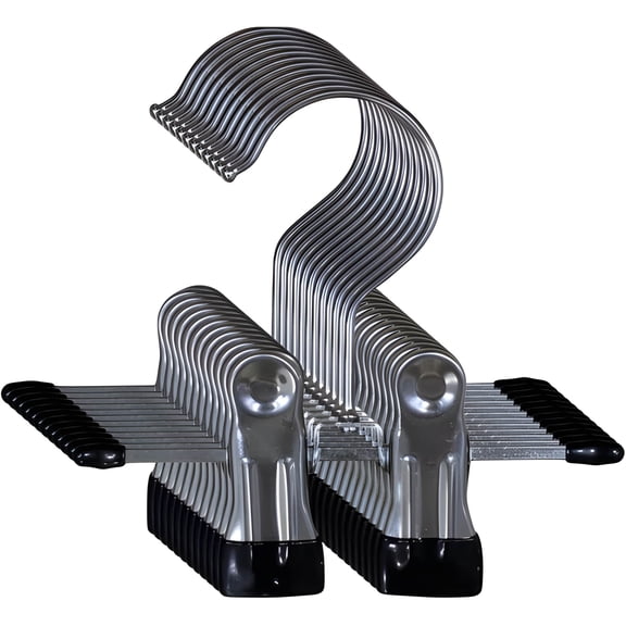 Metal Boot Hangers with Clips for Closet Storage, Heavy-Duty Steel Boot Clips for Tall, Winter & Cowboy Boots (Pack of 12)