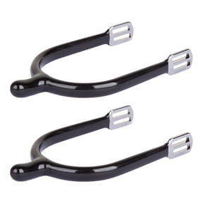 Metal Boot Spur Pair with Adjustable Strap, Horse Training Accessory Set for Stable Work, Daily Use and Schooling