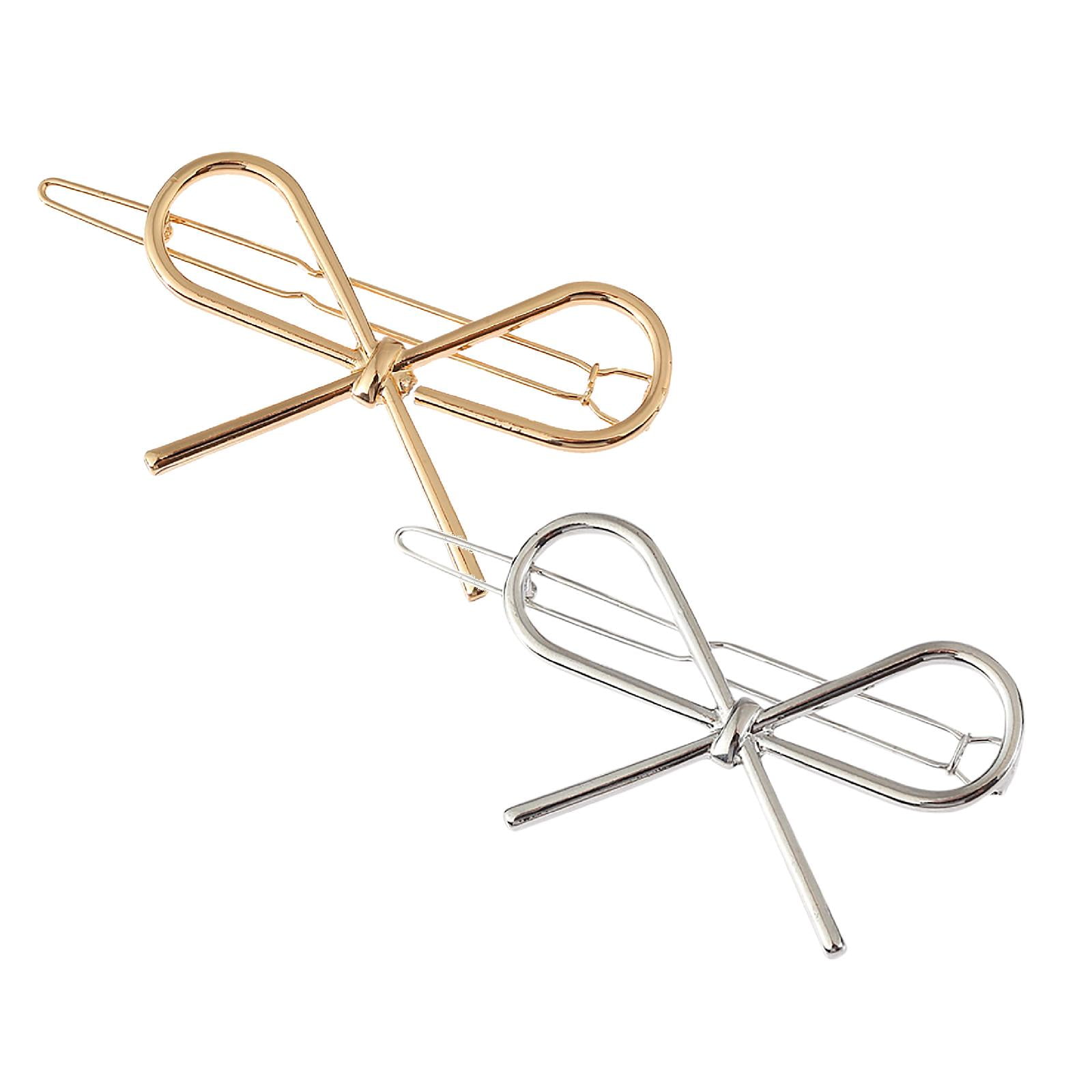 Metal Bow Hairpins Hair Clips For Women Girls Bows Hairpins Barrettes