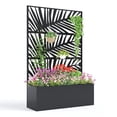 thumbnail image 1 of Metal  Box with . Raised Garden Bed  Galvanized Metal  for Climbing Plants. Vegetables. Vines, 1 of 15