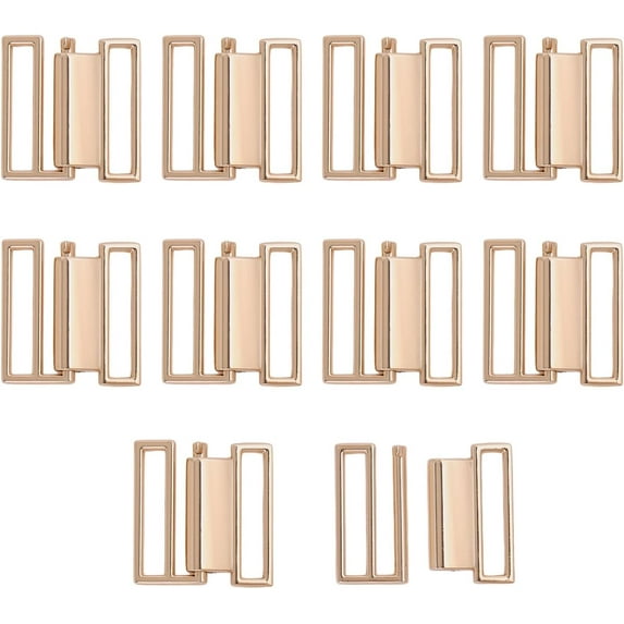 Metal Bra Strap Hooks Bathing Suit Replacement Clasps Front Closing Bikini Clasp Bikini Fasten Buckle for Bra Making colorful