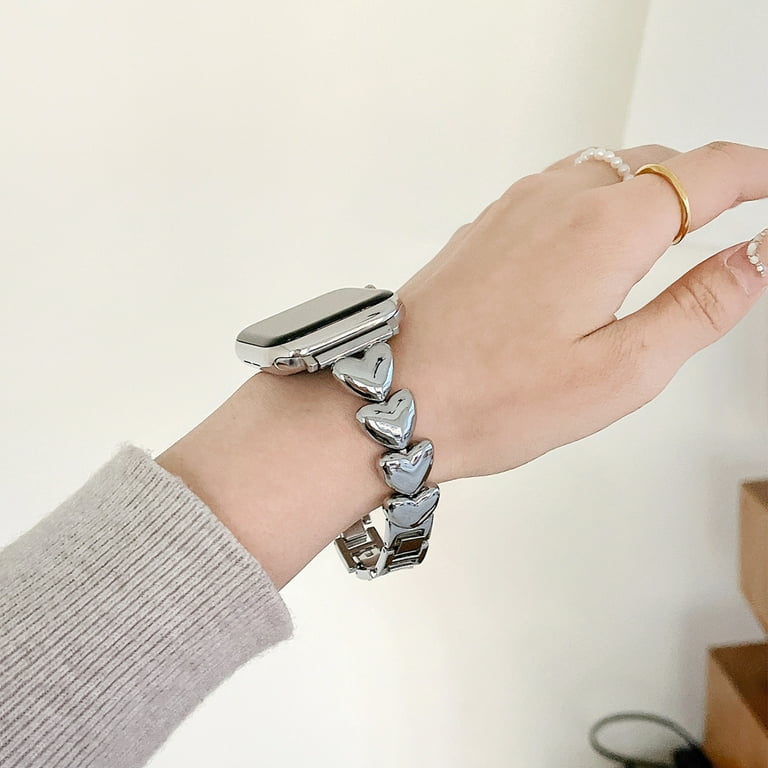 Wrist Dressy Apple Watch Bands Women's Metal Bracelet