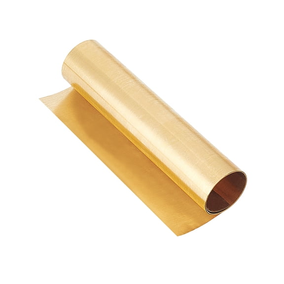 Metal Brass Sheet Roll 1000x100x0.02mm Brass Foil Roll Brass Sheet Metal Roll Metal Brass Strip Metal Foil Plate Gold Pure Brass Roll for DIY Cutting