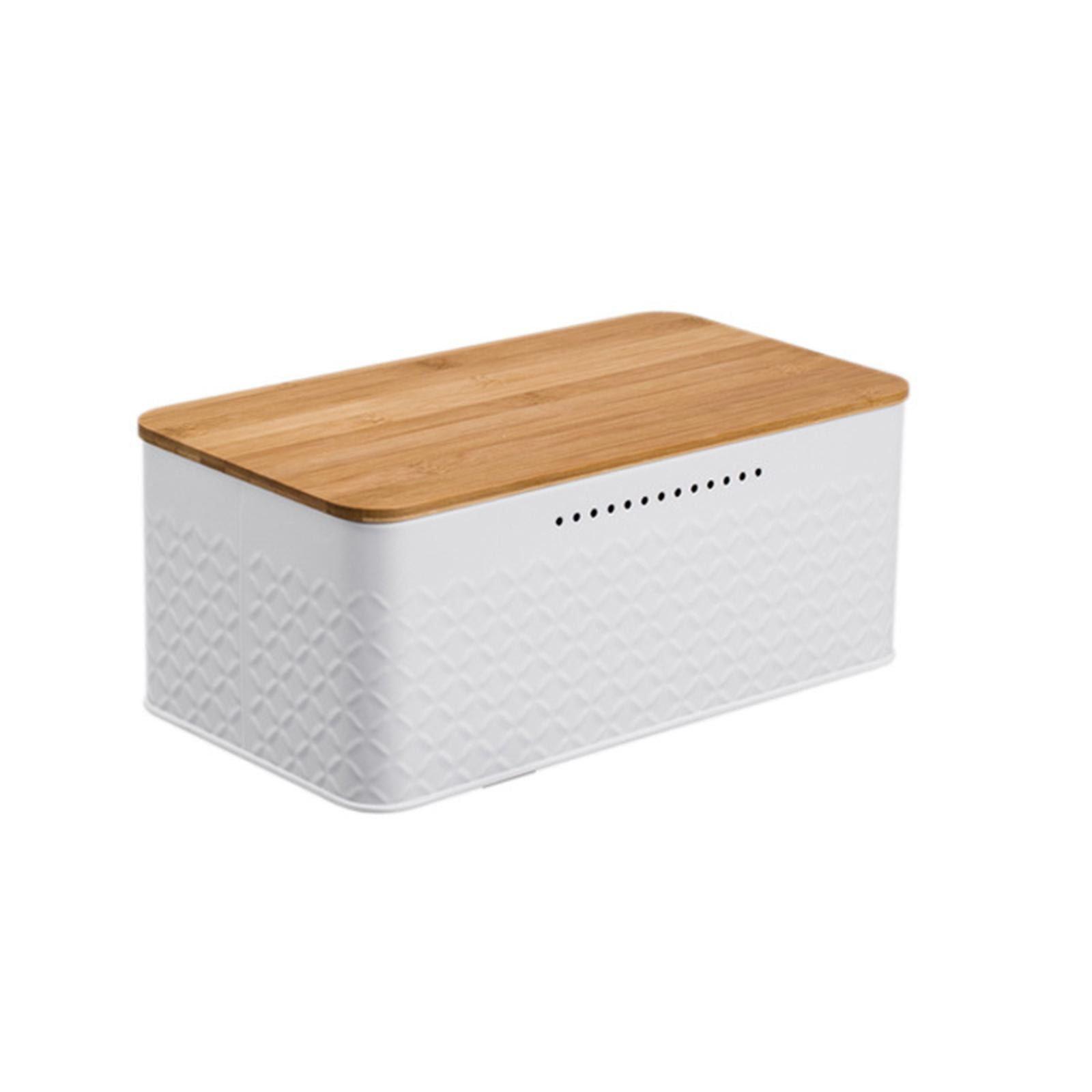 Metal Bread Box, Bread Storage Bin Food Container Kitchen Storage