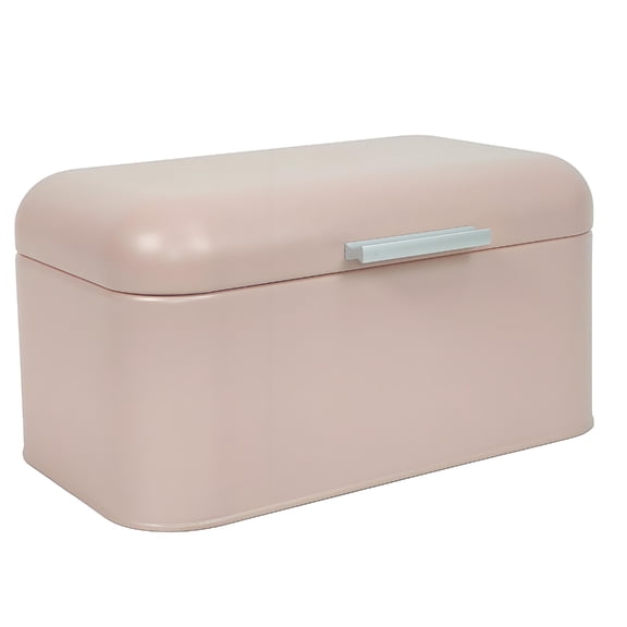 Metal Bread Storage Bin With Flipping Top Lid Large Capacity Kitchen Food Container For Countertop