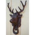 thumbnail image 1 of Metal Buck Deer/Elk Head&Antlers Door Knocker Rustic Front Door House&Home Decor, 1 of 5