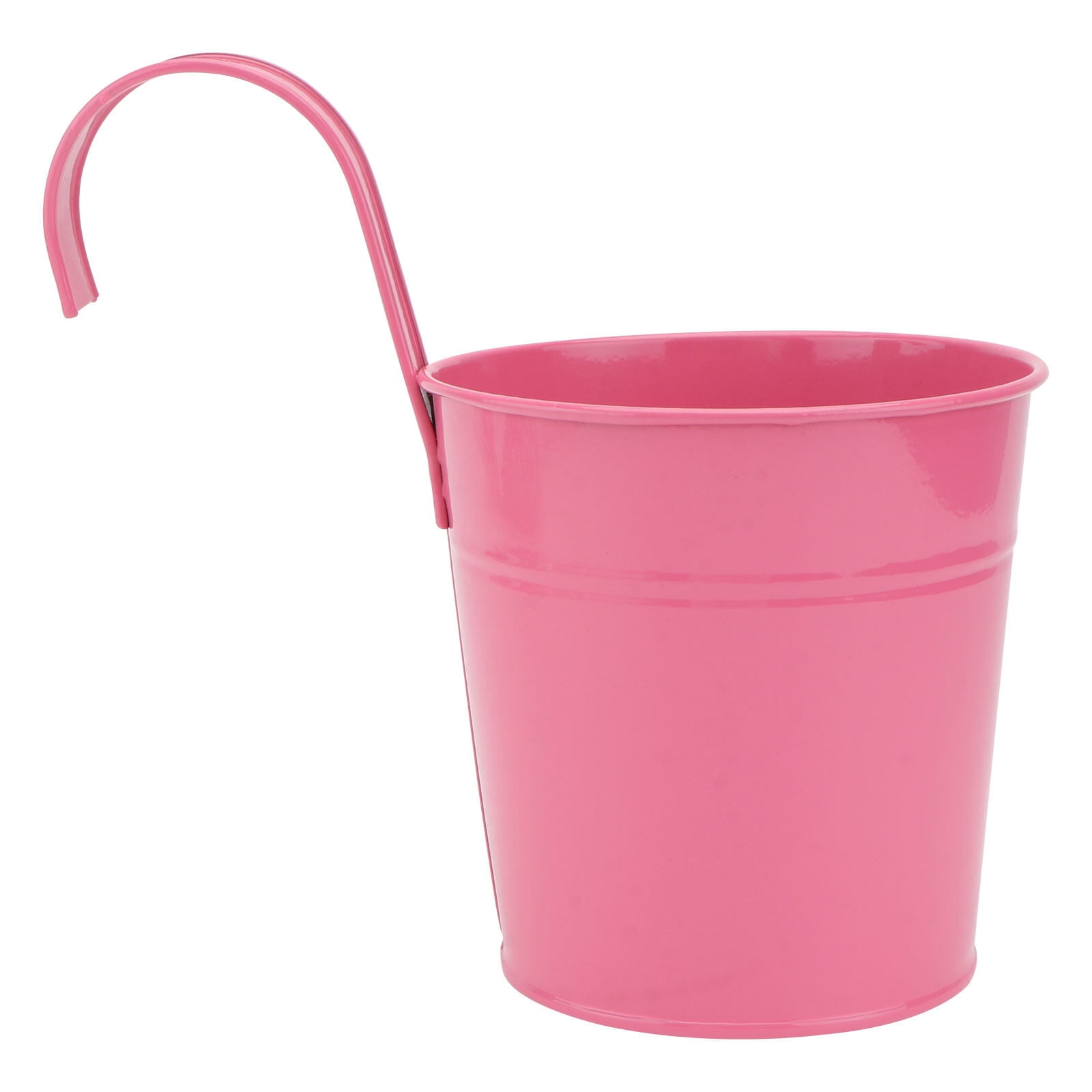 Metal Hanging Flower Pot with Hook - Balcony Garden Planter, Plant Holder for Outdoor and Indoor Use, Random Color