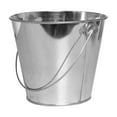 thumbnail image 1 of Metal Bucket with Handle Durable Galvanized Steel Pail Multipurpose Utility Container for Home Garden Cleaning Storage Use, 1 of 3