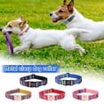 thumbnail image 1 of Metal Buckle Dog Collar and Leash Set Bohemian Striped Checkered Ethnic Pet Collar Durable Adjustable High Density Polyester Heavy Duty Clasp for All Dogs Black, 1 of 9