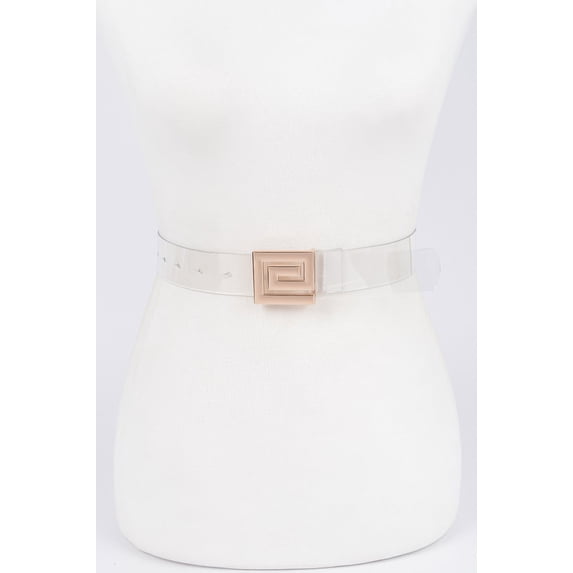 Metal Buckle Vegan Belt