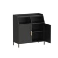 Metal Buffet Sideboard with Storage and Buffet Table