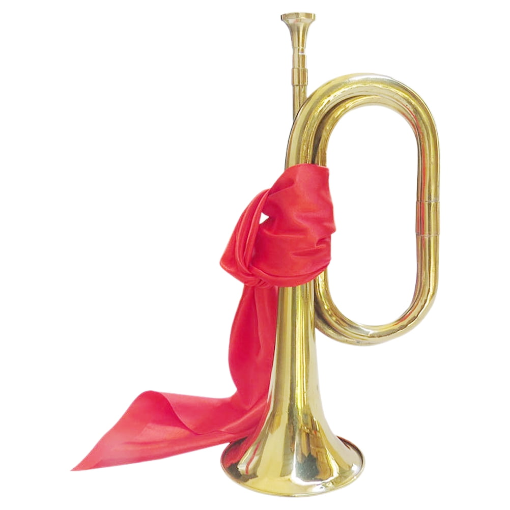 OUNONA Golden Bugle Trumpet for Beginners - Perfect Wind Instrument for Music Practice, Performance, and Learning Sessions
