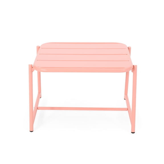 Metal - Built Side Table / Outdoor Fire Pit Area / Resists Weathering