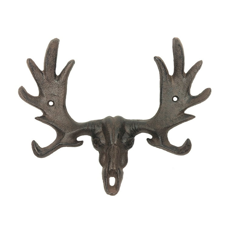 Wall Mount Moose Antler Hooks Key Ring Coat Rack Rustic Hunting Cabin Home Decor Wall Mount Moose Antler Hooks Key Ring Coat Rack Rustic Hunting Cabin Home Decor