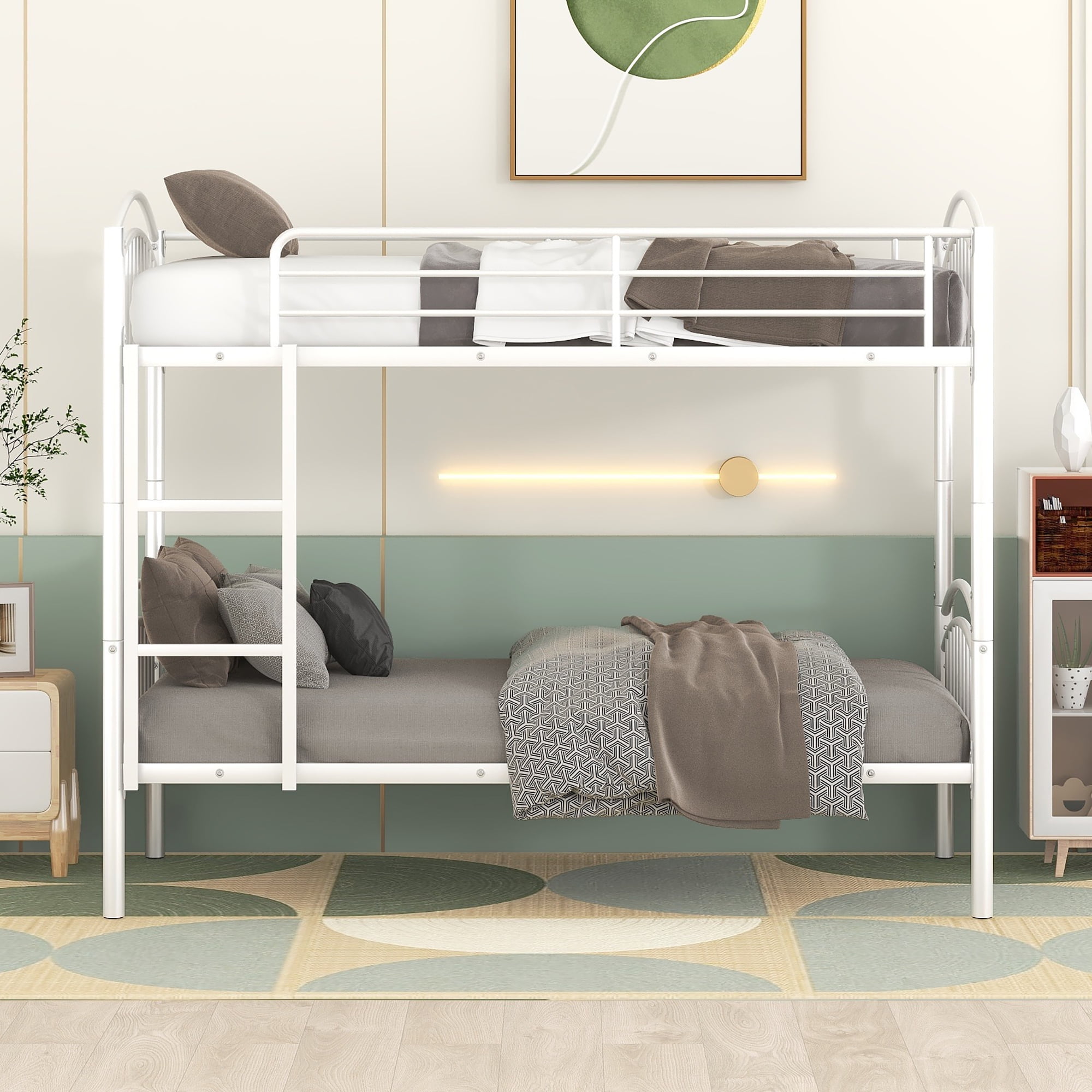Metal bunk bed frame walmart deals