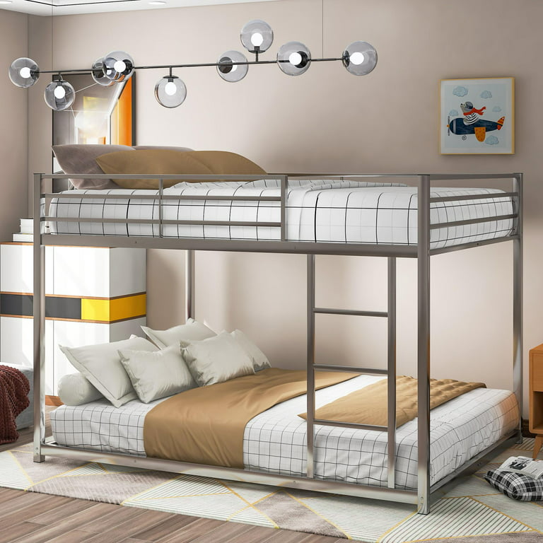 Metal Bunk Bed With Ladder Full Over