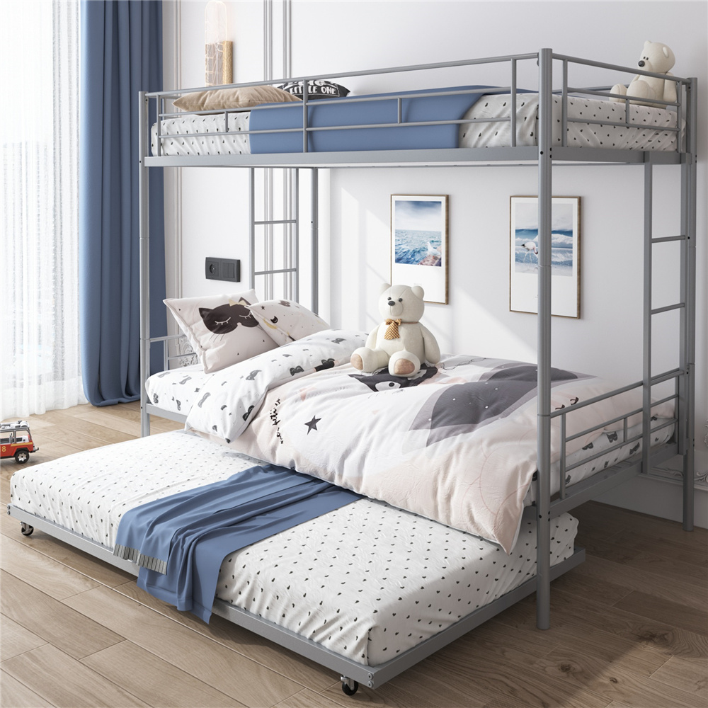 Metal Bunk Beds Twin over Full, Heavy Duty Metal Twin over Full Bunk