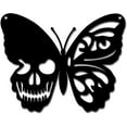 thumbnail image 1 of Metal Butterfly Decor Wall Hanging Plaques Ornaments Iron Wall Art Sculpture Sign for Home Decoration Gift Black 6.3 x 7.9inch, 1 of 9