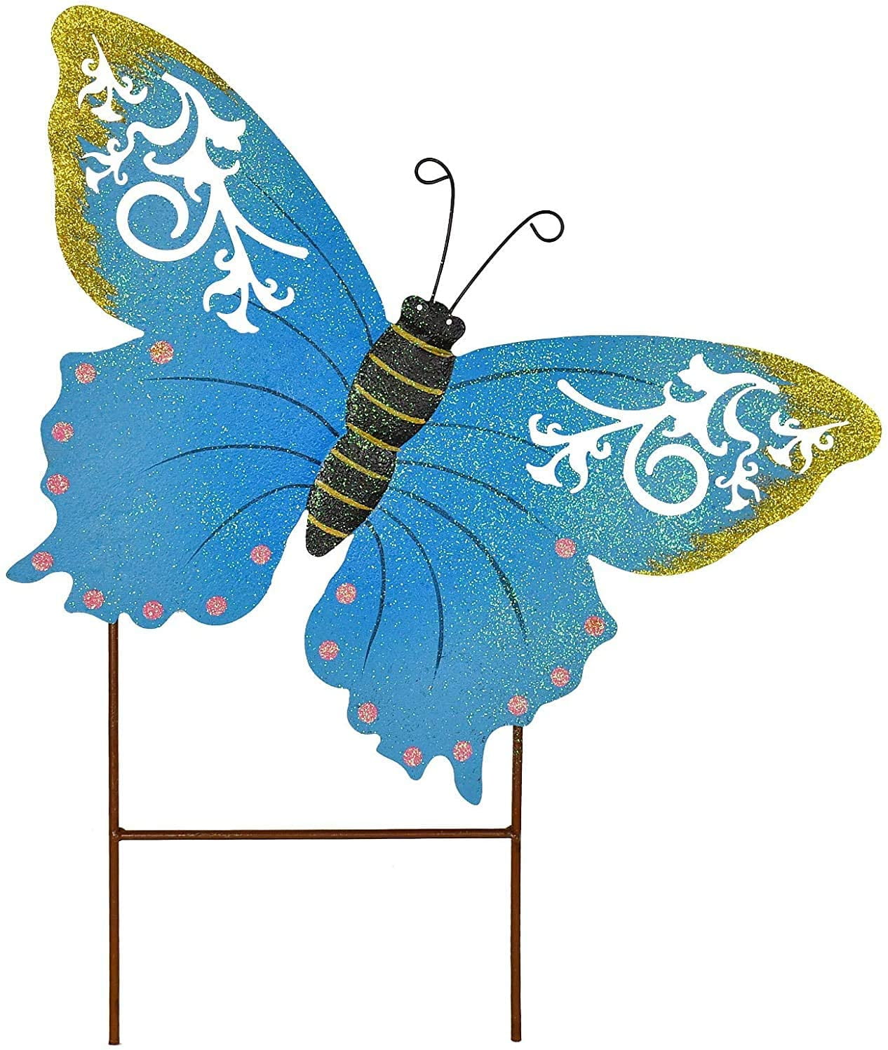 Metal Butterfly Garden Stakes Spring Decorative Yard Signs&nbsp;