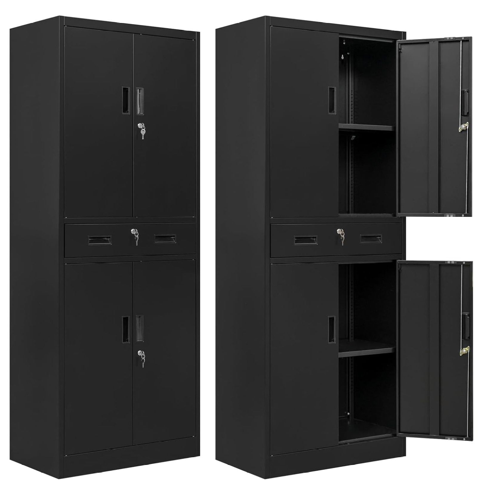 Metal Garage Storage with Drawer and Adjustable