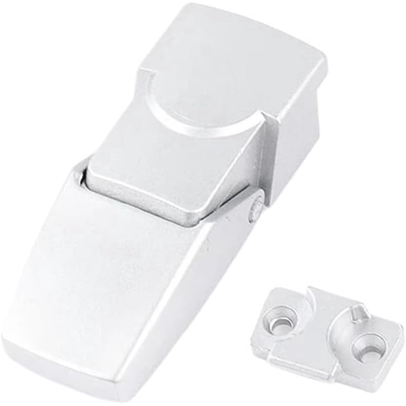 Metal Cabinet Hasp Latch Lock with 2 Keys, DK604 Security Toggle Hardware