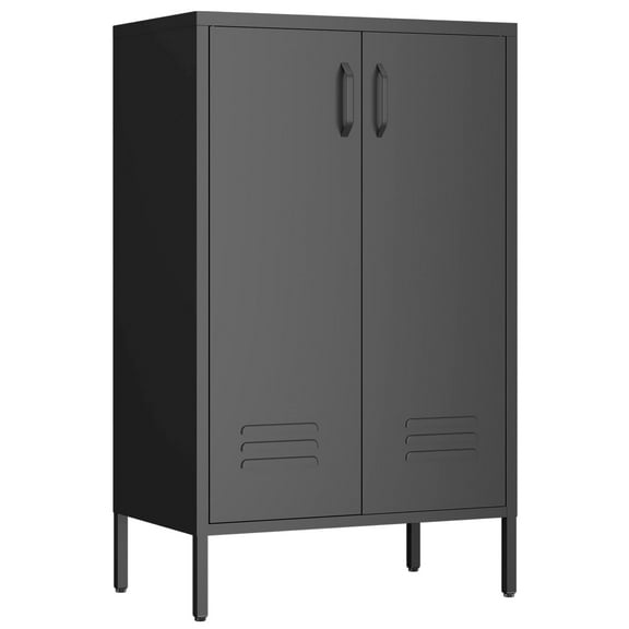 Metal Cabinet,Metal Locker Cabinet with Adjustable Shelves for Living Room, Kitchen Pantry, Office