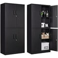 Metal with Locking Doors&2 Adjustable Shelves Lockable Steel