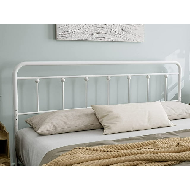 Metal California King Size Headboard Adjustable Height Farmhouse