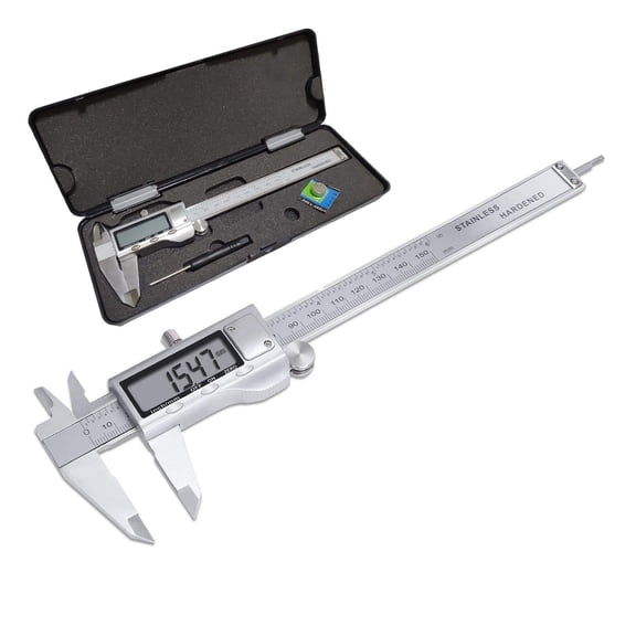 Metal Caliper 150/200/300MM Stainless Steel Electronic Digital Vernier Caliper Micrometer Measuring Tool Caliper ,Easy to Operate