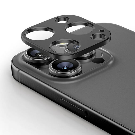 Metal Camera Bezel Protector For iPhone 16 Pro/Pro Alloy Lens Hollow Cover; B2F2