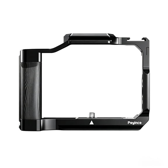 Metal Camera Cage Frame Compatible with Canon EOS R50V, Expanded Rig with 1/4"-20 and 3/8"-16 Mounts for Photography and Videography