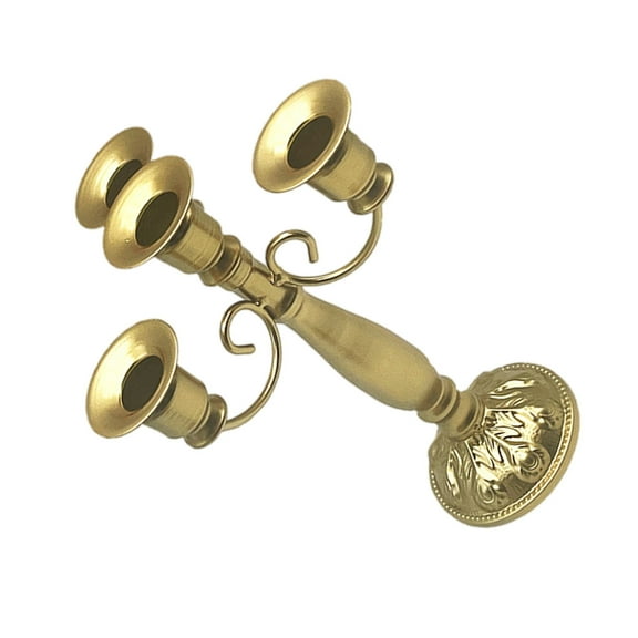 Metal Candelabra Vintage Baroques 4 Arms Candlestick Holder for Candlelight Dinner and Table Centerpieces Decoration