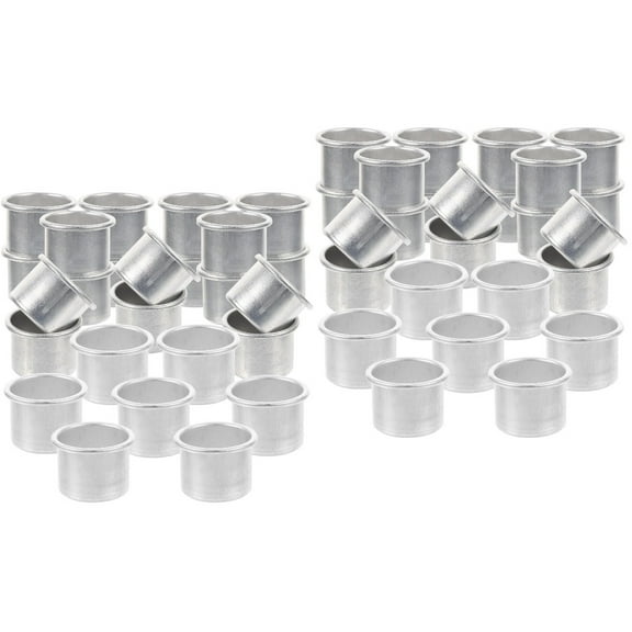 Metal Candle Cup Tea Light Tin Taper Candles Candlestick Holders Bulk Aluminum Insert Conical