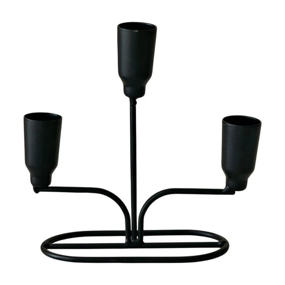 Metal Candle Holder Metal Candle Holder - Iron Utensil for Dining Table Decor, Romantic Atmosphere with Stable Base, Modern Simple Style, Suitable for Various Home Themes Iron Utensil