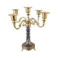 thumbnail image 1 of Metal Candle Holder Metal Candle Holder Vintage Decorative Piece for Romantic Dinner Wedding Table Display Prop for Home Decor Ornamental Accessory European Style, 1 of 7