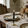 thumbnail image 1 of Metal Candleholder with Side Loop Handle, Small Handheld Holder for Taper Candles, Tabletop Dining Decor, Stand for Home Ambiance, Wedding or Dinner Party Arrangement, Durable Metal, 1 of 6