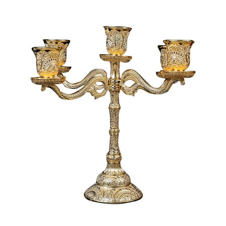 Metal Candlestick Taper Holders Decorative Candelabra for Home Wedding Dinning Party Anniversary Stand
